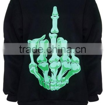 Winter punk printing sweatshirt