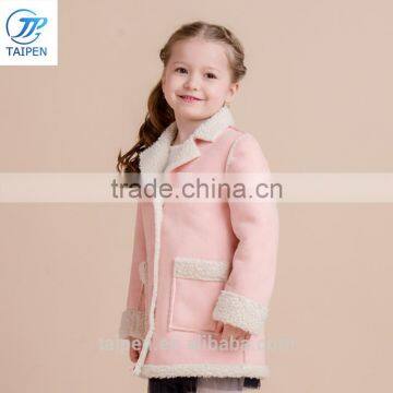 Winter Coat For Kids Micro Suede Outwear For Girl Childrens Clothing With Cashmere Lining photo-3