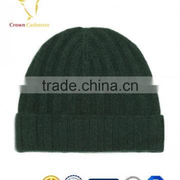 Best Selling Rib Fashion 100 Cashmere Beanie Hats photo-4