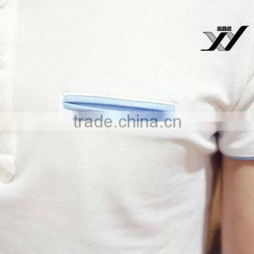 Men Blank Color Polo Short Sleeve Shirt photo-4