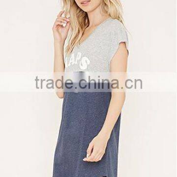 Modal Letters Home Nightgown With Short Sleeves photo-3