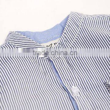 Good Quality Kids Clothing Wholesale Cheap Little Boy Long Sleeve Striped Dress Shirt