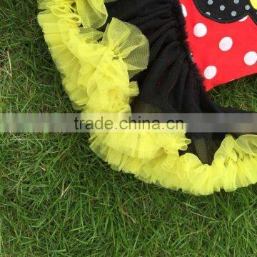 NEW ARRIVAL Newborn Girl Clothes Micky Mouse Tutu Dress Romper Red Kids Romper With Matching Necklace and Headband photo-4