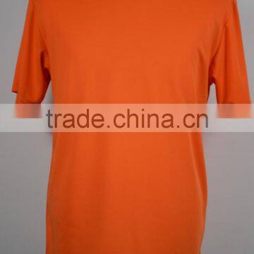 2014 Promotion Crewneck men orange sport t shirt