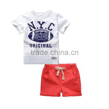 J3615 Baby Boy Kids Fashion T-shirt Shorts Set Wear, Wholesale Children's Boutique Clothing photo-5