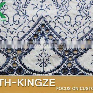 2016 Fashion Lace Fabric New Navy Bilateral Symmetry Cotton Openwork Embroidery 2016 Fashionin-friendly Soft Summer Dress Widt photo-3