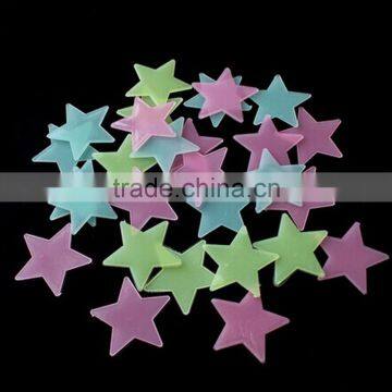 Glow in dark luminous fluorescent star wall cling customized wall sticker room decoration