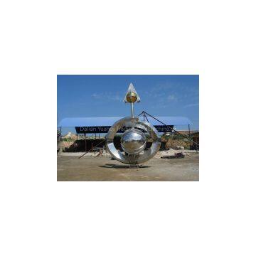 Large Outdoor Globe Stainless Steel Sculpture