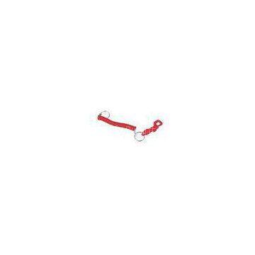 Decorative Red PP And PVC Promotional Keychains With Spiral Cord 30584