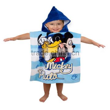 China Top Quality Custom Design Printed Cotton Hooded Bath Towel