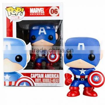 Newest America Super hero POP figure Captain America POP version action figure PVC figure dolls wholesale