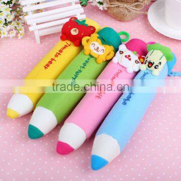 plush toys pencil case Foldable Pen Pencil Case Make up Bag Storage Pouch