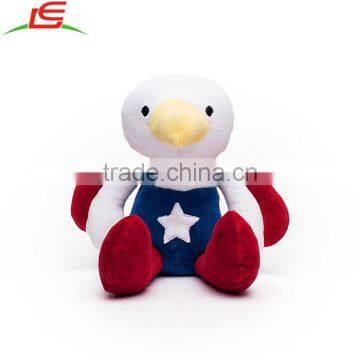 Non Toxic Organic Eagle Stuffed Bird Plush Toy Inwrought Star