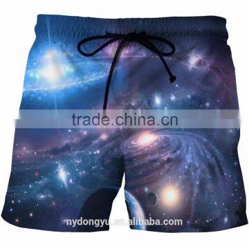 Men Fast Dry Black Blue Splint Print Beach Shorts/ Blue l na Creative Plus Size Beach Shorts/ Pocets Sports Beach Wear photo-4