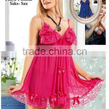 lace sexy babydoll hot ladies lingerie nightdress Turkey