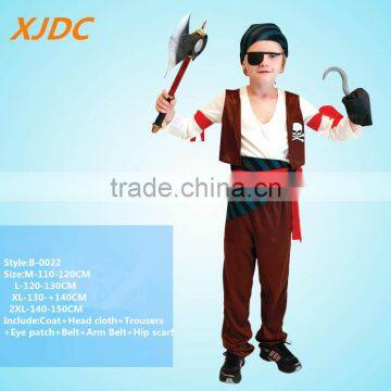 China kids cosplay deluxe pirate costume