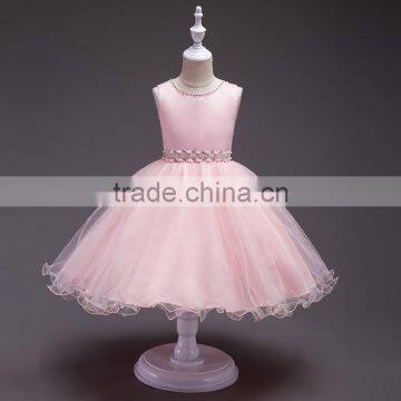 Children girl fashion boutique clothing cotton formal dresses for kids holiday