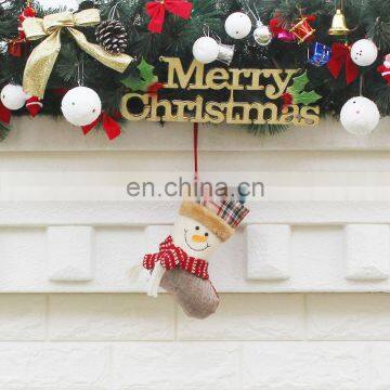 Newest Christmas Tree Decoration Party Supplies Santa Claus Snowman Elk Stocking