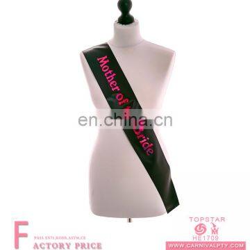 Mother Bride Sash Black Sash Bride