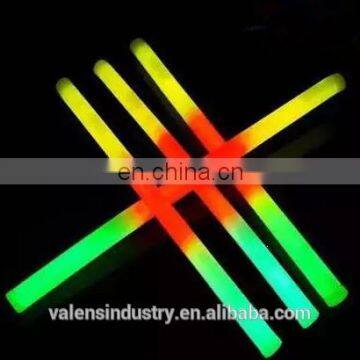 12inch Good Quality Popular 3color Fashion Light up flashing led Big glow in the Dark Stick for bar/concert/party