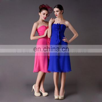 Wholesale short chiffon bridesmaid dress