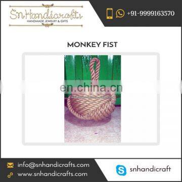 Trendy Looks Excellent Designs Handmade Cotton Monkey Fist Keychain from Top Trader