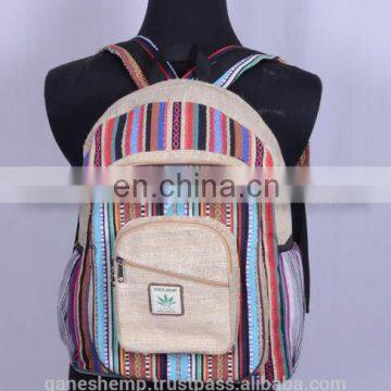 Stylist Laptop Hemp Backpack HBBH 0020a