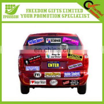 Customized Shape Promotional Bumper Sticker