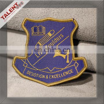 Modern design woven logo labels tags uniform badge best quality