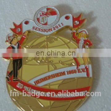 2016 hot selling custom make metal zinc alloy medal, high quality silver red clown carnival medal, medal for carnival
