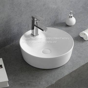 china manufacture bathroom ceramic white sink new design wash basin one hole sinks