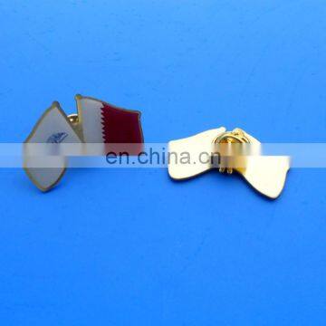 offset printing Flag of Qatar brooch pin badge