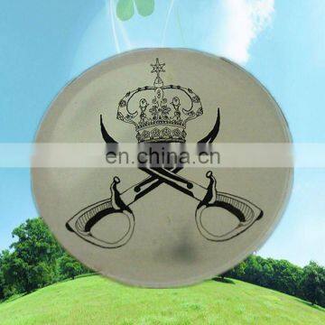 Mirror aluminum printing 45MM badge by gum diameter