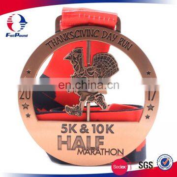 High Quality Custom Spinning Marathone Medal