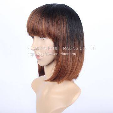 Short Fashion Style Top Quality Hot Selling Virgin Human Hair Wig photo-3