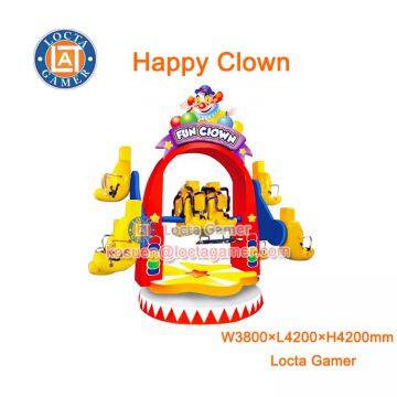 Zhongshan amusement theme park equipment swing rides rotation 10 seat Happy Clown game machine earn money, kiddie rides