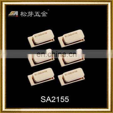 clutch bag hardware" metal clip with label