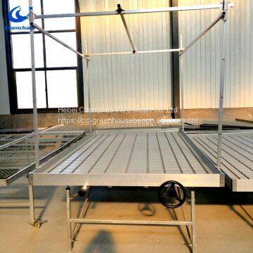 Movable Table Good Greenhouse Ebb Flow Rolling Table for Planting