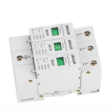 Home Lightning Protection Surge Arrester Surge Protector 40ka-3p Communication Signal Lightning Protection SPD photo-4