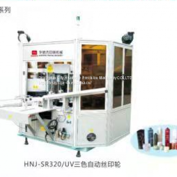 HNJ - SR320/UV three color auto screen printing machine