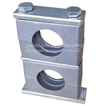 Aluminum hydraulic pipe clamp