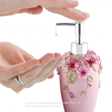 300ml Creative Garden Soap Liquid Lotion Shower Gel Bottle Sub-bottle Hotel Bathroom Supplies Resin Bottle Body Beautiful Gift photo-3