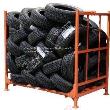 Warehouse Storage Folding Stacking Tire Rack Tyre Rack