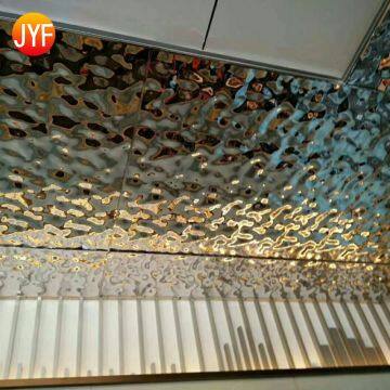 JYFI095 Modern Outdoor Stainless Steel Art Metal Decorative Stereo Background Panel photo-5