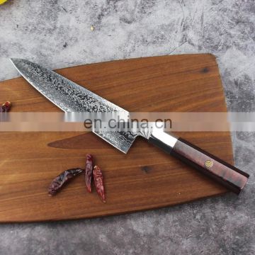 octagon top grade damascus chef knife