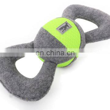 Curved Figure Eight Plush Dog Rope Pet Toy