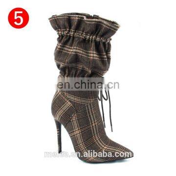 Spring/Autumn New High Heels 11cm Stilettos Fashion Camouflage Ankle Boots Shoes Woman Lace Up Sexy Night Club Boots Chic photo-3