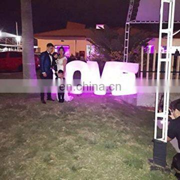 Inflatable Letter LOVE White Fabric Lighted Inflatable LED Tube Decoration for Wedding Party photo-3