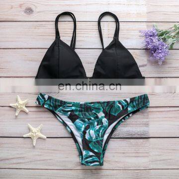 2019 new bow bikini European and American women swimsuit female multi-color swimsuit