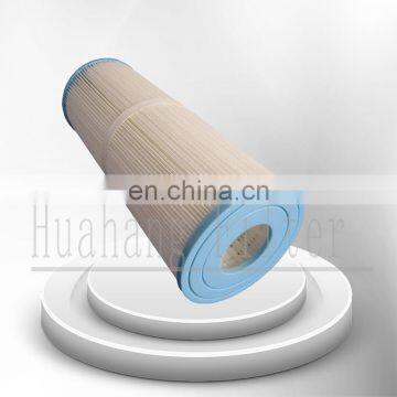 Pleated polyester cellulose water filter cartridges for jacuzzi